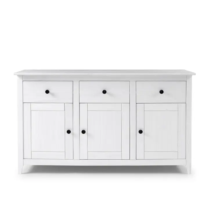 Buyqualia Aparador OSMA 3P 3C, 79x134x40 Blanco Abierto - 1