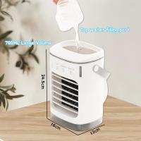 Enfriador de aire, aire acondicionado portátil, enfriador evaporativo 4 en 1, ventilador con rociador y luz nocturna a color. - details 1