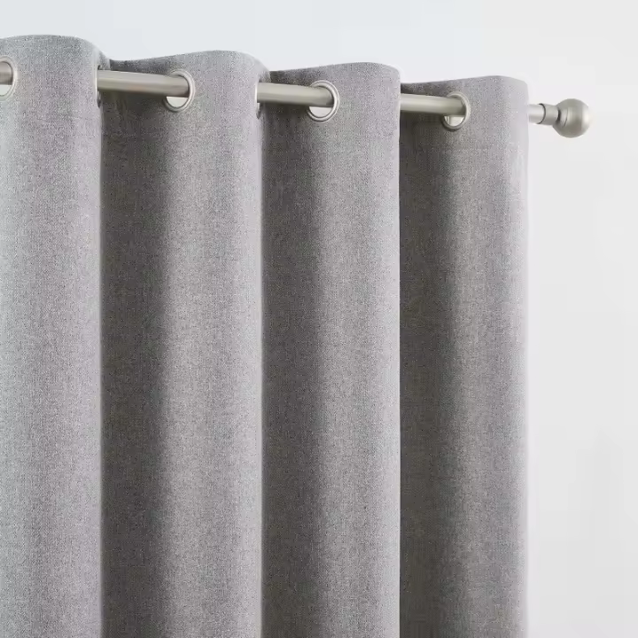Cortina Blackout, Modelo CD-5380, Color Gris, 140x265cm, 100% Poliéster, Camaltex - 1