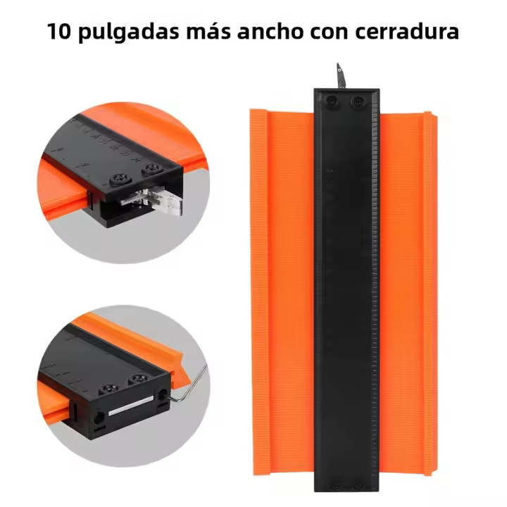 Laminate Tiles Meethulp Gauge Alloy Edge Shaping Wood Measure Ruler Adjustable Lock Contour Gauge Profile Duplicator Tool Para Tiling - 1