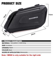 Bolsas Laterales Para Motocicleta UCHOOSE EVA Shell Impermeable Para Bicicleta Eléctrica CM500 Bolsa Colgante Universal - details 6
