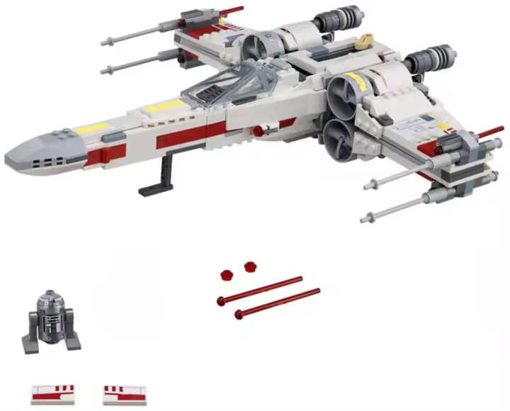 Space Wars X-Wing Juego De Construcción Playset Para Fans De Star Wars Y Amantes De Bloques De Construcción Modelo De Avión De Batalla - 1