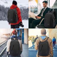 Mochila antirrobo para ordenador portátil para viajes de negocios con puerto de carga USB de bloqueo, mochila de trabajo impermeable para ordenador portátil de 15,6 pulgadas - details 0