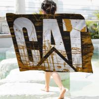 Toalla De Playa C-CaterpillarS C-CATs Microfibra Absorbente Secado Rápido Suave Para Yoga Natación Resort Montañismo Tamaño 76x182 Cm - details 3