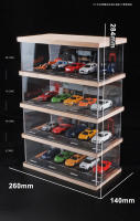 Caja De Exhibición De Coche a Escala 1/64 Con Estacionamiento Y Garage Multisorpresa Modelo De Juguete Para Adultos Sin Batería Hecho De Plástico - details 5