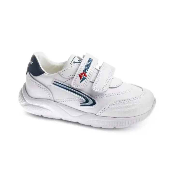 Pablosky zapatillas deportivas blanco, suela antideslizante y flexible, forro inTech sin costuras, una microfibra ecológica 7 veces más absorbente que la piel, neutro y resistente. Puntera reforzada y cierre de velcro para mayor autonomía. - 1