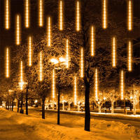Luces De Lluvia De Meteoros LED Para Decoración De Navidad Y Fiestas Colgante De Hidrocaliza EU Enchufe 30CM/50CM Para Patio - details 13