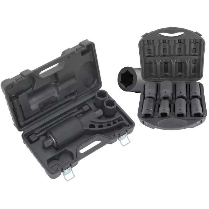 JOMAFA - LLAVE MULTIPLICADOR DE PAR Y FUERZA 1" 1: 58 5800 Nm +  8 VASOS PARA MULTIPLICADOR DE 22 A 41MM - JMK10024 - 1