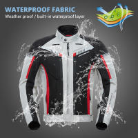 Chaqueta De Motocicleta Para Hombre Impermeable Con Pantalones De Motocross Equipamiento Protector De Moto Material Polyester Y Nylon - details 1