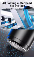 Afeitadora Eléctrica Para Hombres Con Carga TYPE-C Dos Estilos Portátiles Y Potentes Rasador De Cabello Recargable - details 1