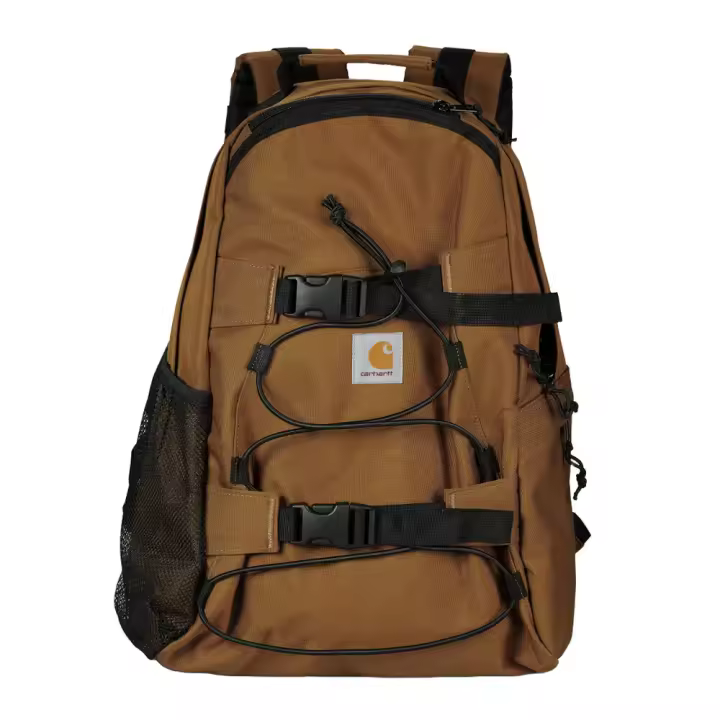Mochila Marrón Carhartt Kickflip Backpack Hamilton Brown Repelente Al Agua Con Cremallera Bidireccional - 1