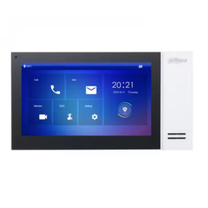 Dahua - Dh-vth2421fw-p - Monitor Interior 7" De Superficie Para Videoportero Ip Poe Sd 6e 1s Alarma Blanco - 1