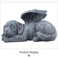 Estatuilla de resina – Lápida conmemorativa para mascotas, figura de ángel para jardín - details 4