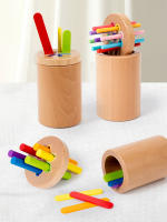 Juguetes Montessori De Madera Para Niños Edad 1-3 Años Juego De Alineación Sensorial Y Desarrollo De Habilidades Motoras Finas Regalo Educativo - details 8