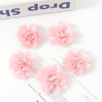 2/5Pcs Flores Artificiales De Chiffon De 6CM Para Decoración De Casas Bodas Invitaciones Y Vestidos Accesorios De Flores Artificiales - details 9