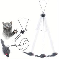 Juguete Interactivo Y Estimulante Para Gatos Con Varita Retráctil Y Diseño De Dibujos Animados Juguetes Para Mascotas Adecuado Para Razas Medianas - details 3