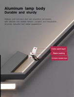 Lámpara De Pared Minimalista Para Interior En Negro Y Oro Decoración Para Sofa Y Fondo De Sala De Estar Y Dormitorio Luz LED Para Cocina Y Comedor - details 3