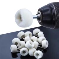 Cabeza De Limpieza De Lana Mini 5-50Pcs Con Rosca De 3mm Herramientas De Pulido Y Abrazaderas Para Broca Y Rotación Herramientas De Lijado Y Pulido De Metal - details 3