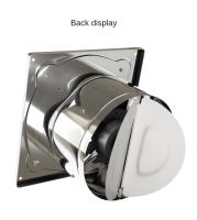 Ventilador De Extractor Incluido 6/7 Pulgadas En Acero Inoxidable Para Baño Y Cocina Tubo De Ventilación Para Ventilador De Pared Y Ventilador De Ventana - details 14
