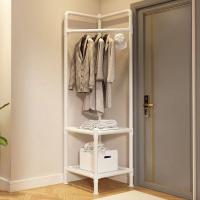 Estante De Almacenamiento De Ropa Multicapa Desmontable Y Móvil En Esquina Para Pijamas Y Sombreros Material Metálico Tres Niveles Ecológico Para Sala De Estar - details 0