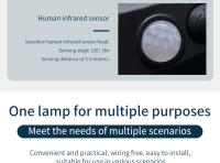 Lámpara Solar LED 468 LEDs Exterior Impermeable Con Sensor De Movimiento Iluminación De 3 Lados Para Garage Jardín Foco De Iluminación Solar - details 16