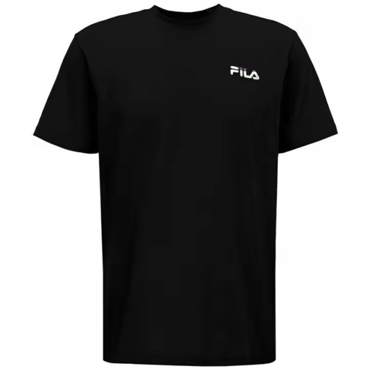 Camiseta de Manga Corta Fila  para hombre en color negro - 1