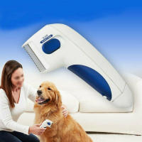Peine Eléctrico Antipulgas Para Mascotas Control De Pulgas Y Pulgas Herramienta De Limpieza Para Animales De Compañía - details 3