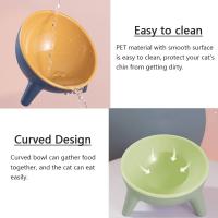 Cuencos para gatos inclinados y elevados, cuencos para comida y agua para gatos, cuencos elevados para gatitos, comedero para gatos con ángulo inclinado de 15° - details 3