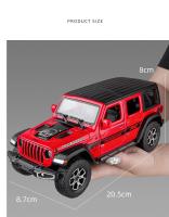Jeep Wrangler Rubicon De Escala 1:22 Para Niños Modelo De Coche De Aleación Con Sonido Y Luz Juguete De Vehículo De Metal Sin Batería - details 7