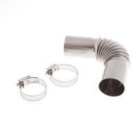 Conector De Tubo De Elbow De Acero Inoxidable 24mm Para Calentador De Aire Y Barco Partes De Calentador De Coche Con Clip - details 6
