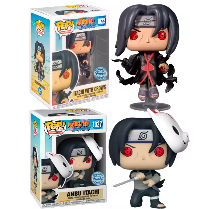 Funko PAck 2 Funkos Itachi witch crow con cuervos y Anbu NAruto 1022 1027  Pop Vinyl Naruto Shippuden Anime Figura - 1
