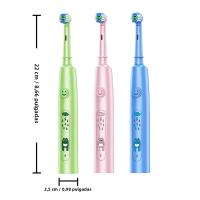 Cepillo De Dientes Eléctrico Rotativo Para Adultos Con Cerdas Suaves 5 Modos De Limpieza Recargable Por USB Y 4/8 Cabezas De Reemplazo - details 4