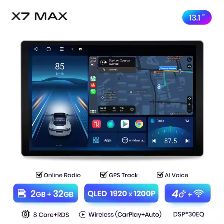 Junsun-reproductor Multimedia con Android para coche autorradio 2K con CarPlay inalámbrico 13.1 pulgadas X7 MAX para Mercedes Benz Vito W447 2014-2020 - 1