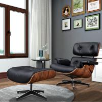 EU Stock TY321 XL Classic Recliner Light Acid Branch Armchair Black Cowhide Black Big Head Foot Deck Chair 360° Swivel Lounge Chair Furniture Genuine Leather Recliner Chair Modern Lounge Chair with Ottoman for Home Living Room Office (Black) - details 9
