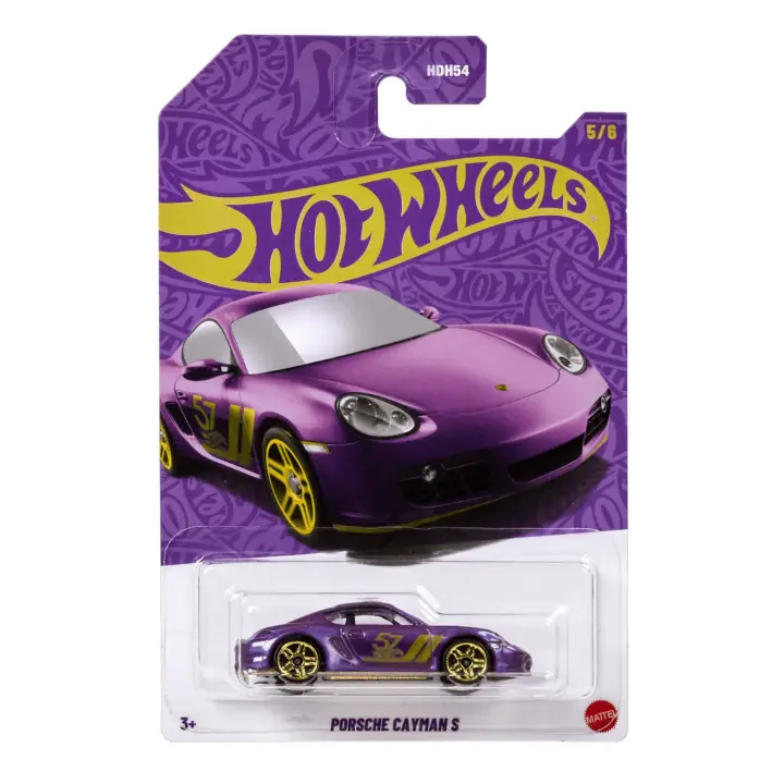 Hot Wheels Semi Premium Purple and Gold Series Porsche Cayman S 5/6 - 1