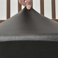 Cubiertas De Silla De Comedor En Cuero PU Impermeable Modernas Y Duraderas Antipolvo Para Hogar Y Hotel Cubierta De Cojín Elástica - details 2