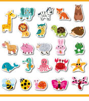 Juego De Rompecabezas De Madera Para Niños Educativo Juego De Aprendizaje Temprano Con Animales Frutas Y Tráfico Regalo Para Niños - details 3