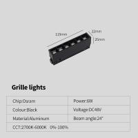 Nueva Lámpara De Techo LED Magnética Con Control Remoto Dimmer 48V Riel De Iluminación Sin Fuente Principal Proyector Moderno - details 9