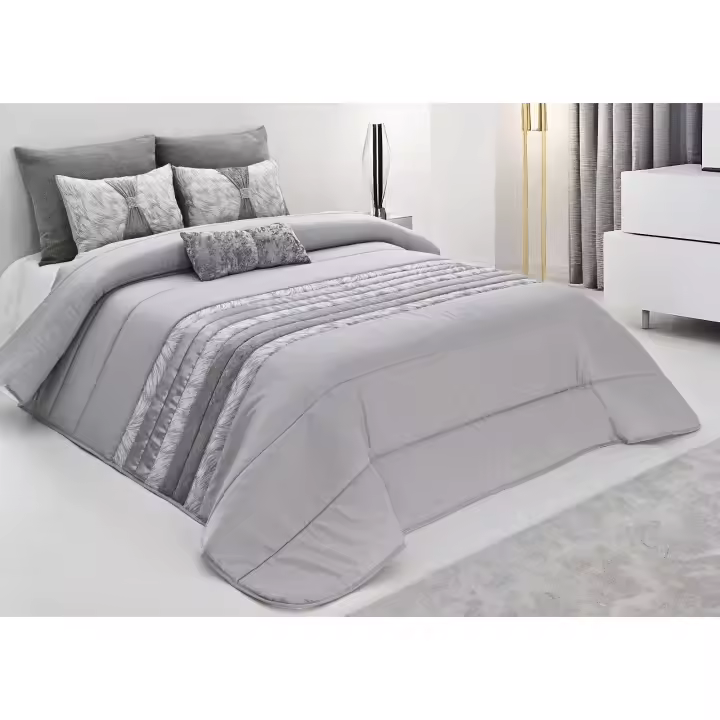 Colcha decorativa, con tres cojines relleno incluido,edredones cama edredon bouti calidad superior,Cómodo y duradero vale para Cama135/150cm Tamaño 250x260cm - 1