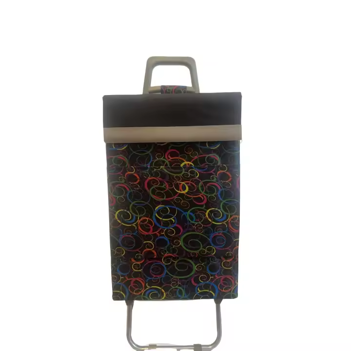 Carrito de Compra Plegable Ligero Bolsa Termo 90x30x39cm , Resistente, Plegable, con 2 Ruedas Resistentes, para la Compra de Alimentos, Capacidad de Carga 40 Litros - 1