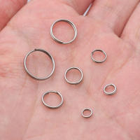 Anillos De Salto Dobles De Acero Inoxidable 30-100pcs 4 5 6 8 7 10 12mm Para Fabricación De Joyas Y Collares DIY Accesorios - details 6