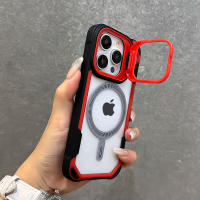 Soporte Plegable Para Lente De Protección Para Funda Magsafe Para iPhone 11 12 13 14 15 16 pro Max plus Armadura Magnética Antichoque Bumper Cubierta - details 6