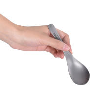 Cuchara De Sopa Y Tamiz De Titanio Tomshoo Para Camping Y Viajes Juego De Tierra De Cocina Portátil Para Exteriores Y Comidas - details 1