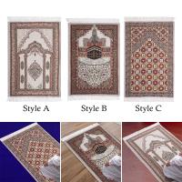 Carpetas De Oración Musulmana Con Borlas Espesas Diseño Tradicional Rectangular Para Viajes Temples Y Habitaciones De Oración Para Mujeres Y Hombres - details 2