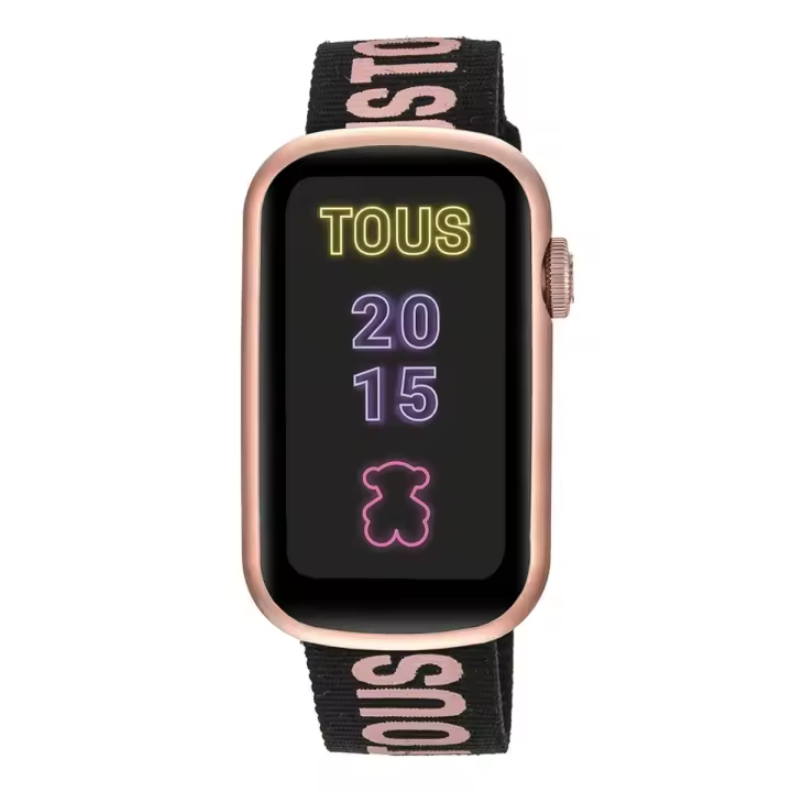 Reloj Tous T-band ORIGINAL modelo aluminio rosa y negro con garantía y packaging oficiales de la firma - 1