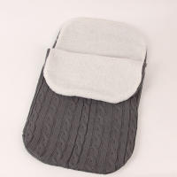 Bolsa De Dormir Para Bebé Recién Nacido Invierno Suave Cálido Tejida Con Lana Suave Manta De Carrito De Bebé Funda De Piernas Unisex - details 8