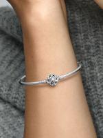 Pandora - VENTA FINAL - Pulsera Pandora Moments with Cierres de COPO de Plata brilliant-Plata de Ley - details 0
