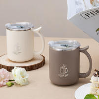 Taza Termo De Acero Inoxidable 304 WORTHBUY Con Manija Y Doble Capa Para Café Y Leche a Prueba De Fugas Taza De Agua Portátil Para Estudiantes - details 0