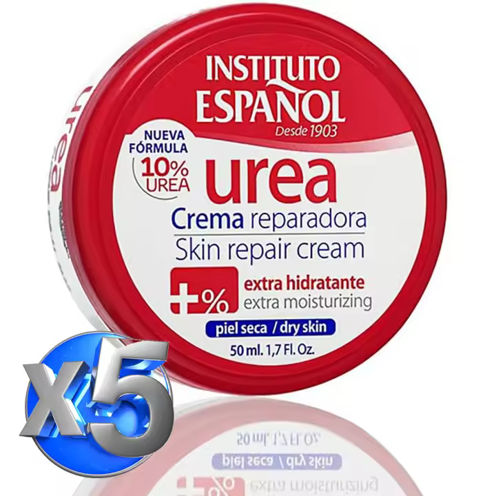 X5 INSTITUTO ESPAÑOL UREA CREMA REPARADORA EXTRA-HIDRATANTE 50ML X5 UNIDADES - 1