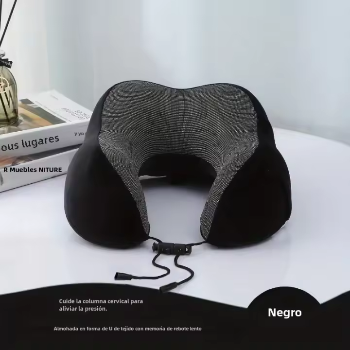 Almohada De Memoria Para Viajes U-Shape Con Diseño De Coches Y Aviones Almohada De Poliéster 100% Para Descanso En Carretera Y Aérea - 1